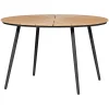 TAVIRA Ø120 CM HAVEBORD SORT/TEAK LOOK|Outrium