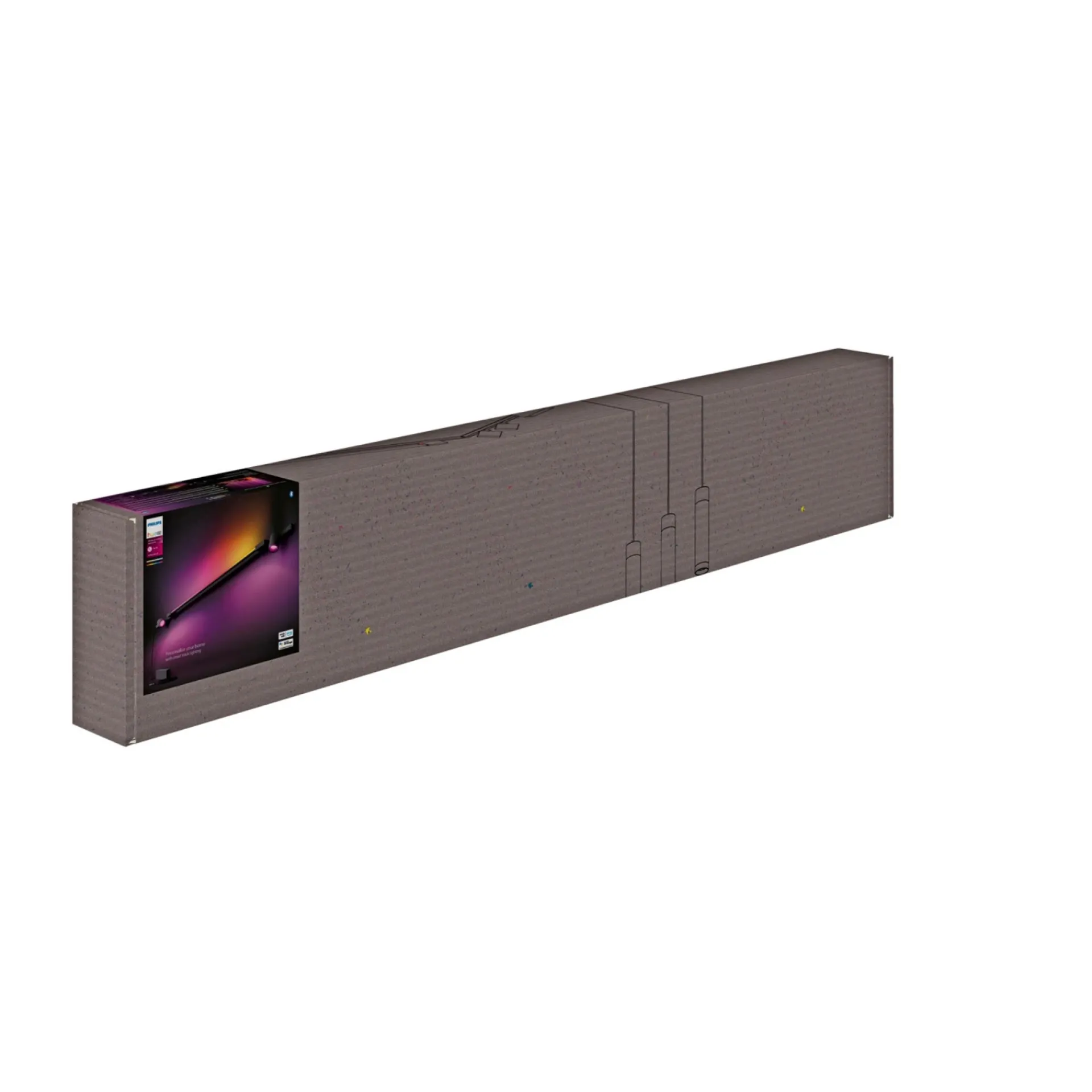 PERIFO 2 SPOT SKINNESYSTEM SORT LED 5W|Philips Hue Clearance