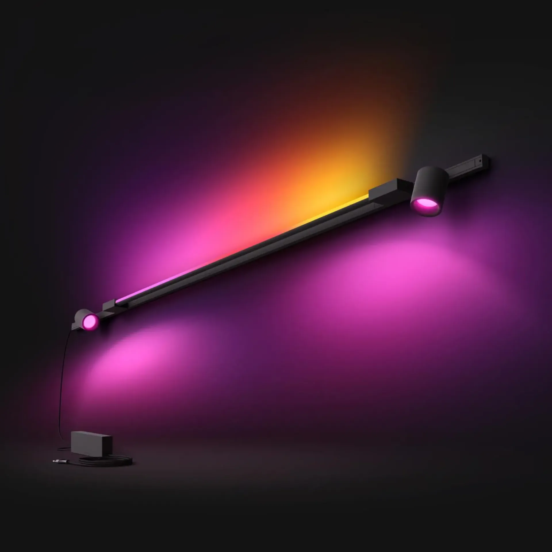 PERIFO 2 SPOT SKINNESYSTEM SORT LED 5W|Philips Hue Clearance