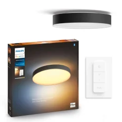 WA ENRAVE XL PLAFOND 48W SORT 600 MM|Philips Hue Outlet