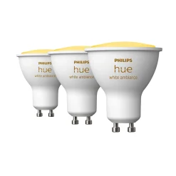 WA 3-PAK SMART LED PÆRE GU10 SPOT 5W|Philips Hue