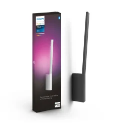 WCA LIANE VÆGLAMPE 12W SORT|Philips Hue Clearance