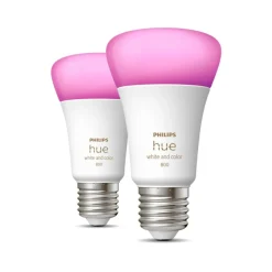 WCA 2-PAK SMART LED PÆRE E27 STANDARD 9W|Philips Hue Discount