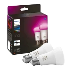 WCA 2-PAK SMART LED PÆRE E27 STANDARD 9W|Philips Hue Discount