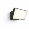 W WELCOME UDENDØRS VÆGLAMPE 15W SORT|Philips Hue