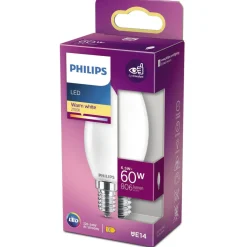 LED PÆRE KERTE E14 7W|Philips Hot
