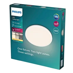 OZZIET PLAFOND 18W HVID 0 0|Philips Clearance