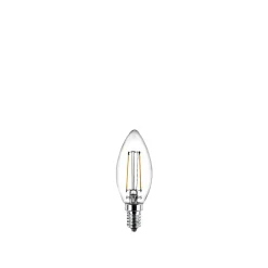 2-PAK KLAR LED PÆRE KERTE E14 2W|Philips Best