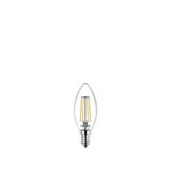 2-PAK KLAR LED PÆRE KERTE E14 4W|Philips New