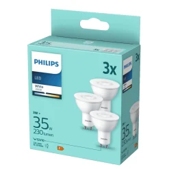 3-PAK LED PÆRE SPOT GU10 3W|Philips