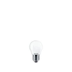 2-PAK MAT LED PÆRE KRONE E27 2W|Philips New