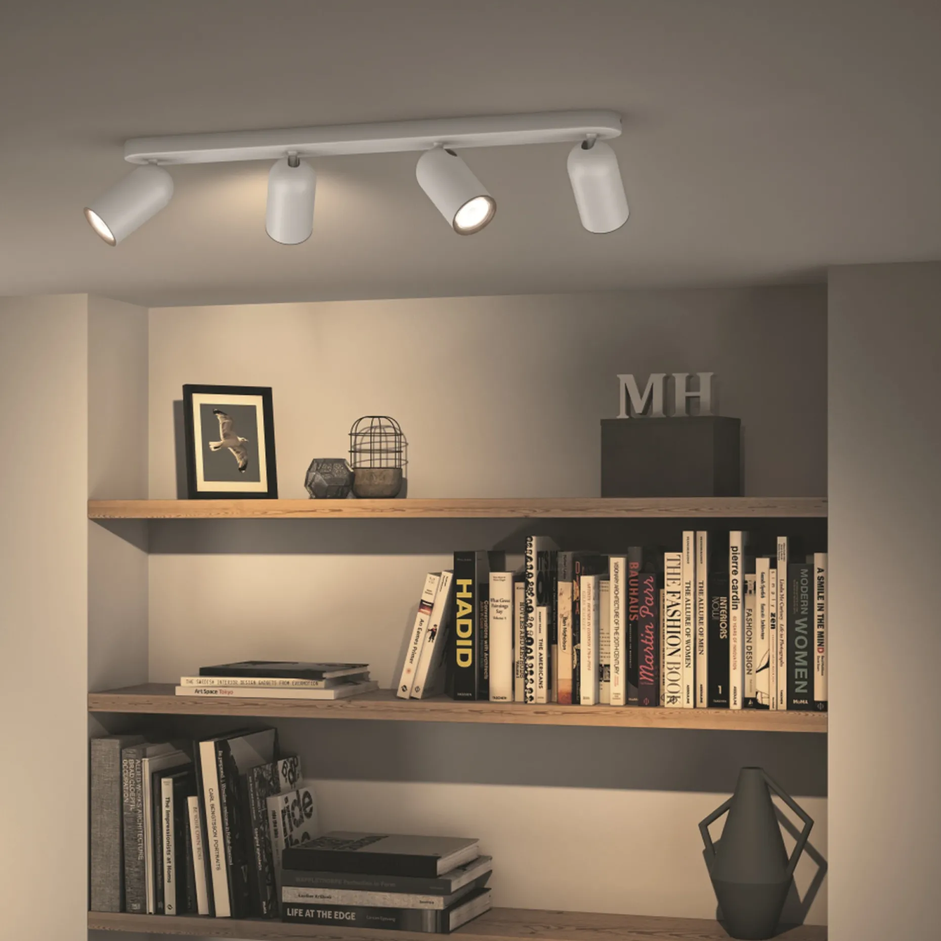 PHILIPS PONGEE 4 SKINNESPOT HVID GU10 4X5,5W
