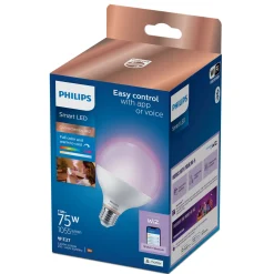 PHILIPS SMART COLOR LED PÆRE E27 GLOBE 11W