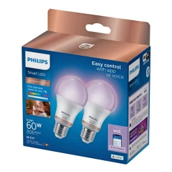 COLOR LED PÆRE E27 STANDARD 9W|Philips Smart New