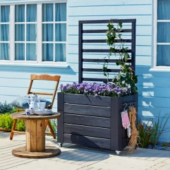 BLOMSTERKASSE SORT 155 X 50 X 87 CM|Plus