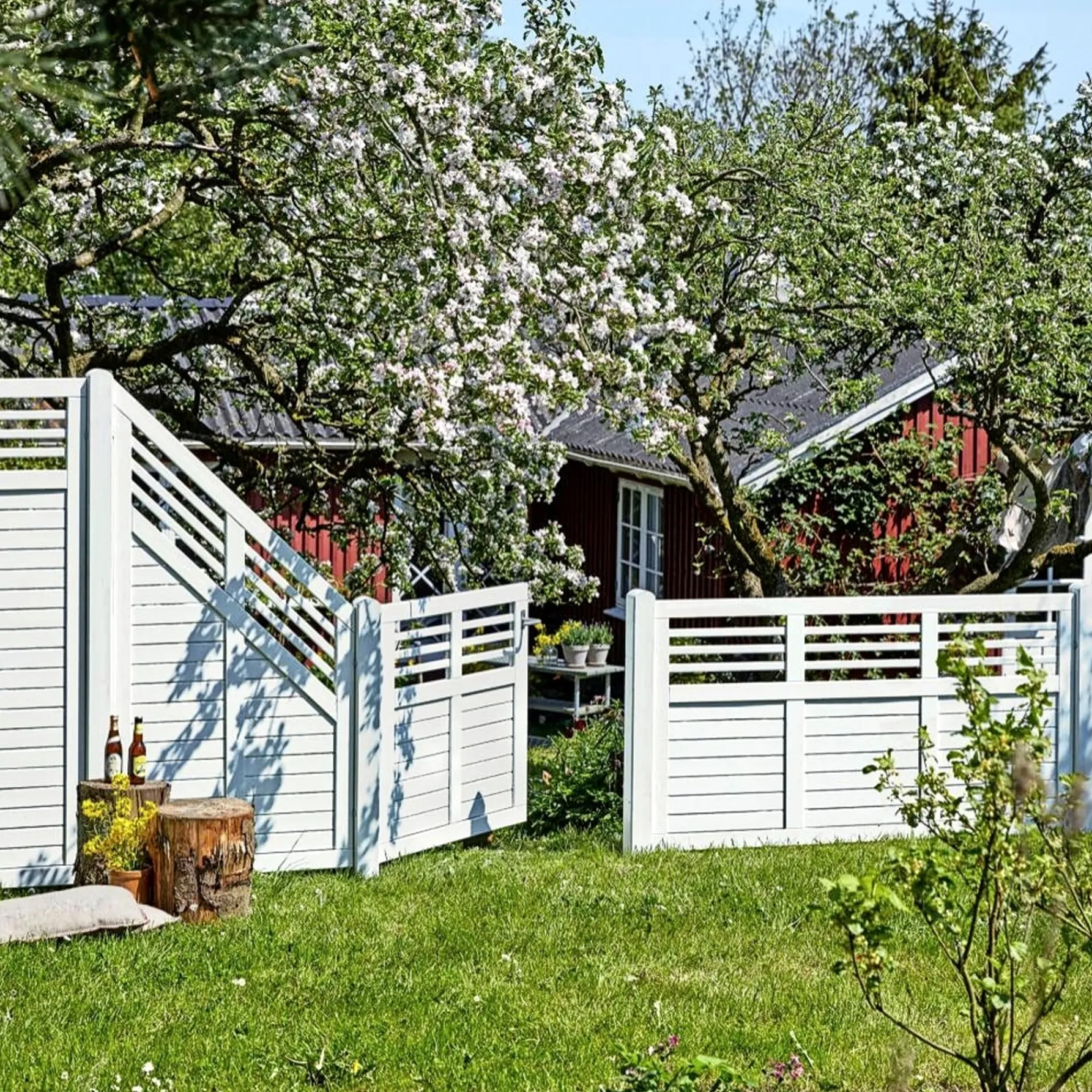 DECORA HEGN FUNGICIDBEHANDLET & GRUNDMALET 2 GANGE HVID 180 X 180 CM|Plus Best