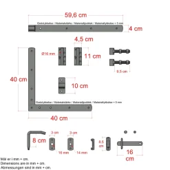 DECORA LÅGE FUNGICIDBEHANDLET OG GRUNDMALET 2 GANGE SORT 100 X 180 CM|Plus Clearance