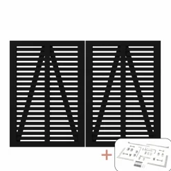 DOBBELTLÅGE FUNGICIDBEHANDLET OG GRUNDMALET SORT 200 X 140 CM|Plus Sale