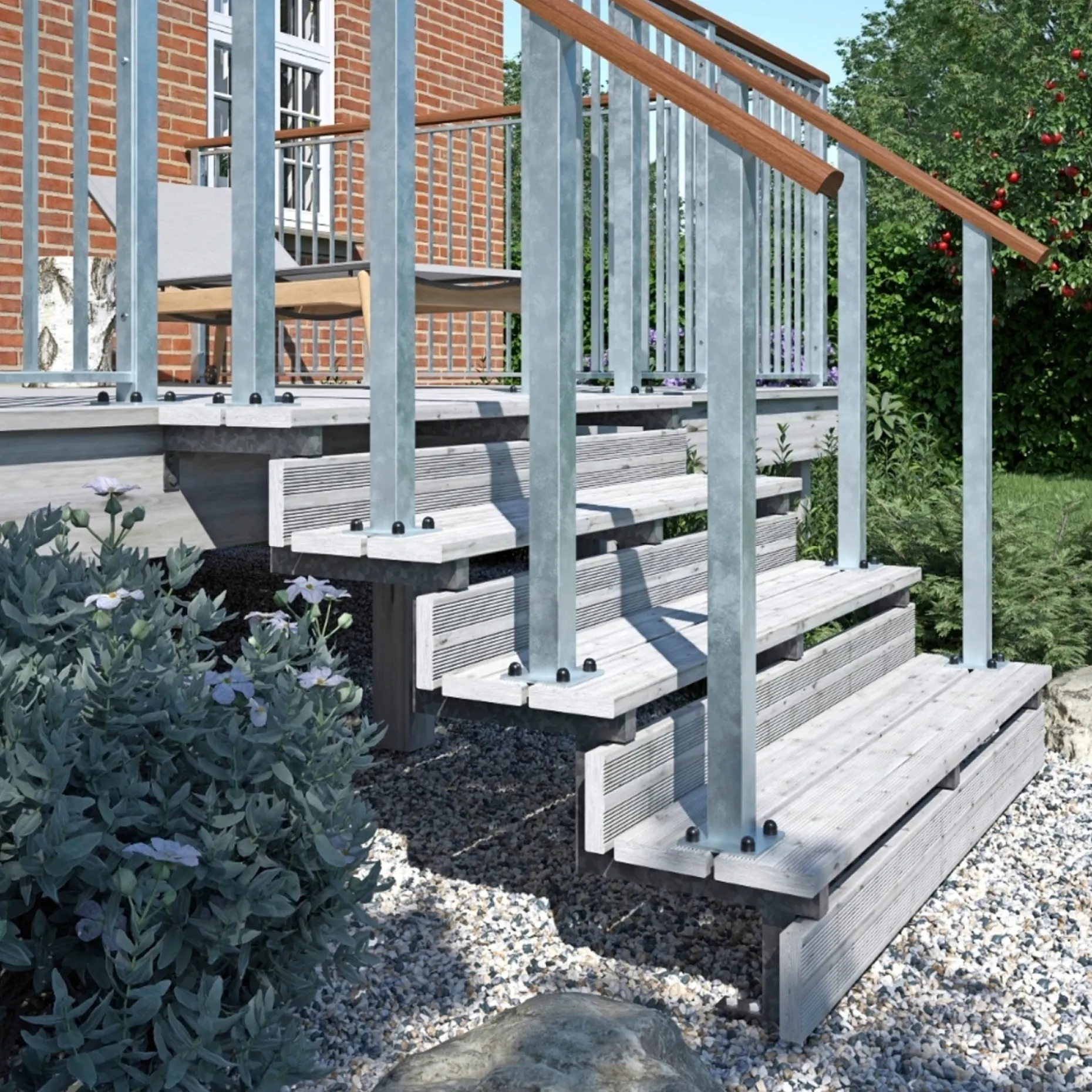 PLUS TERRASSETRAPPE 1200 X 710 MM
