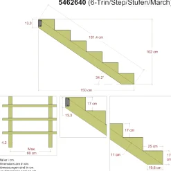 6 TRIN TRAPPEVANGE 42 X 1020 MM|Plus Outlet