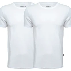 BAMBUS 466-02-01 - 2-PAK T-SHIRT L HVID|ProActive