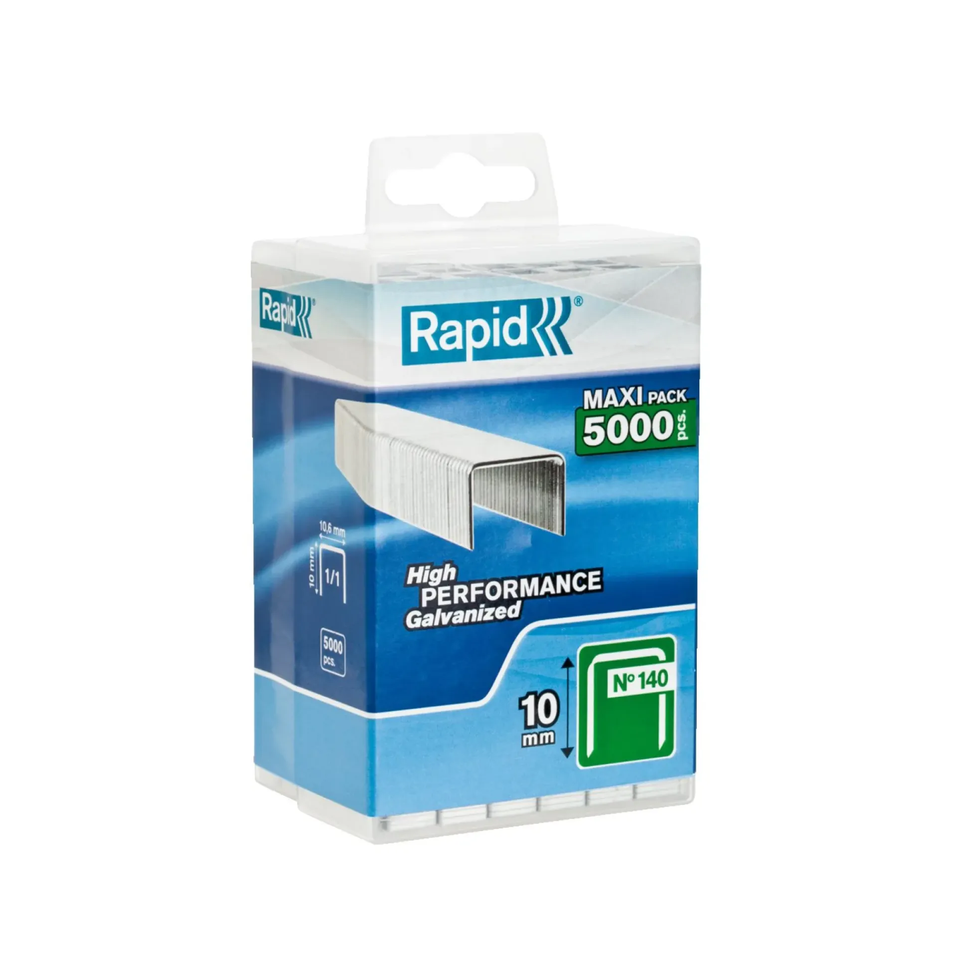 S140-6 HÆFTEKLAMME GALVANISERET 6 MM 5000 STK|Rapid Best