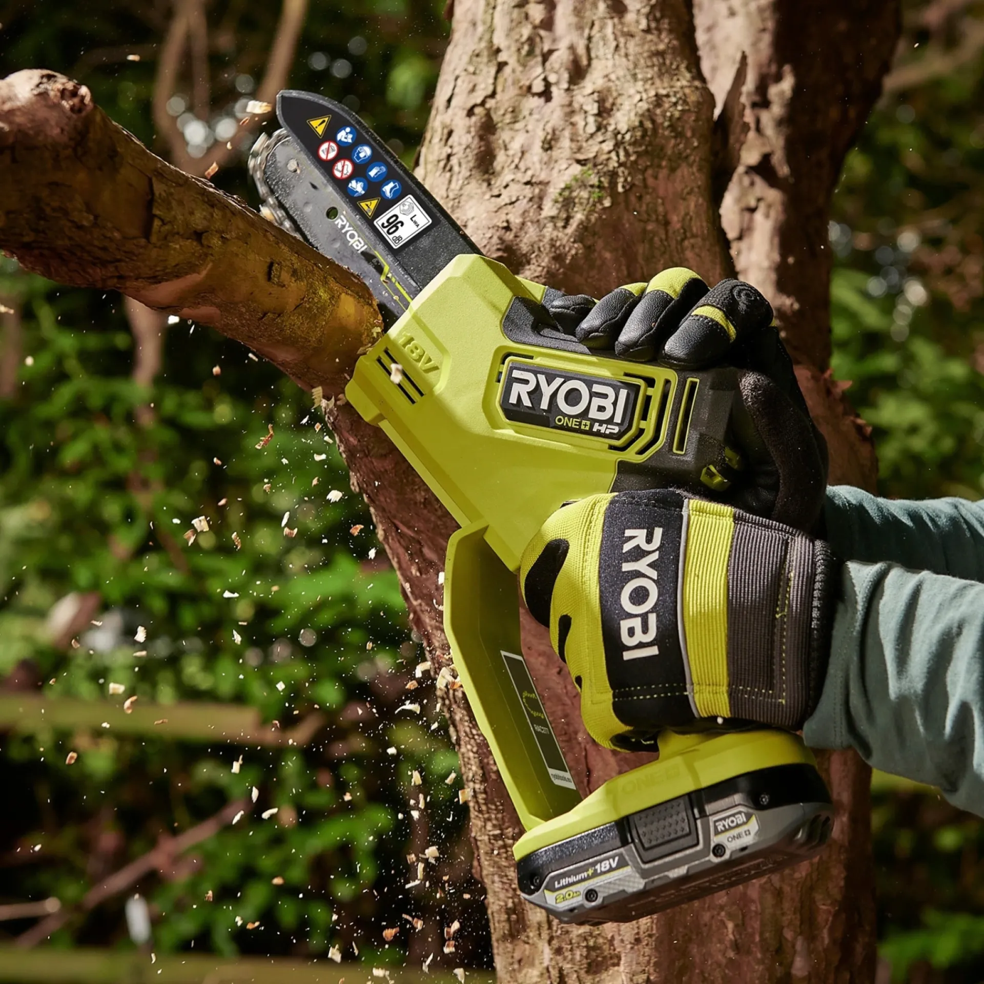 GRENSAV AKKU 15 CM UDEN BATTERI OG LADER|Ryobi Clearance