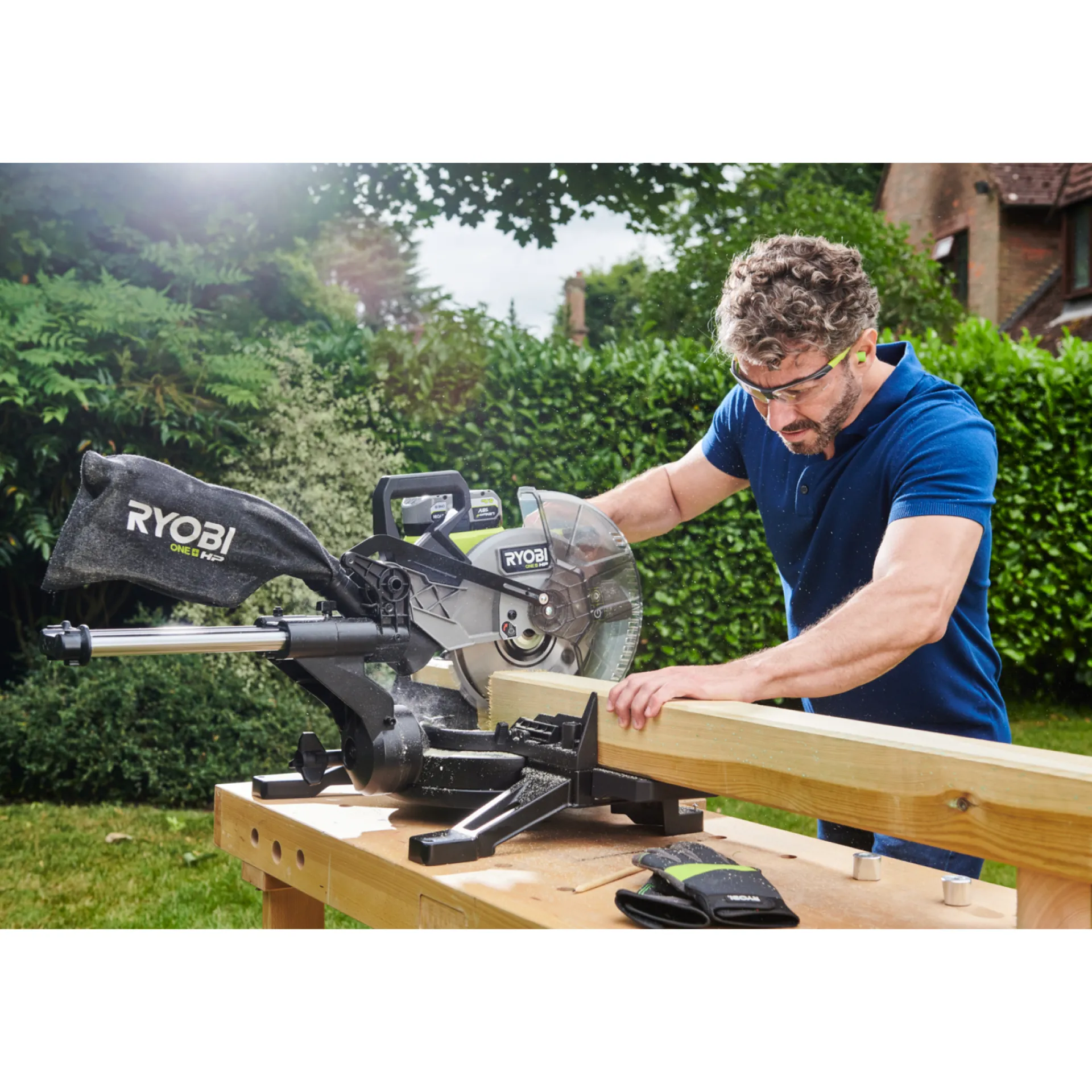 KAP-/GERINGSSAV AKKU 18 V 254MM UDEN BATTERI OG LADER|Ryobi Clearance