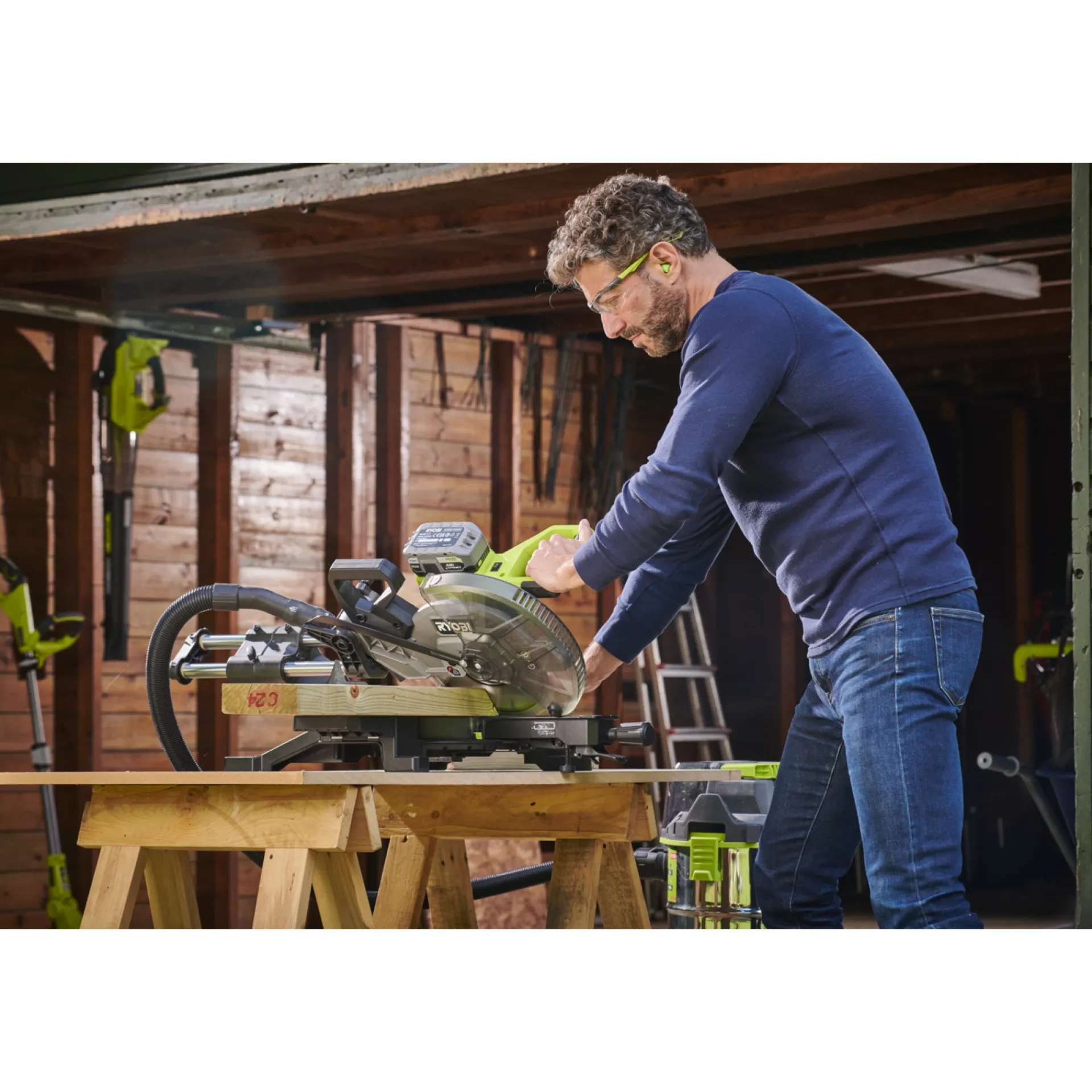 KAP-/GERINGSSAV AKKU 18 V 254MM UDEN BATTERI OG LADER|Ryobi Clearance
