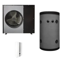 BLOKHUS 7KW MED VANDVARMER L/V VARMEPUMPE|Scantherm