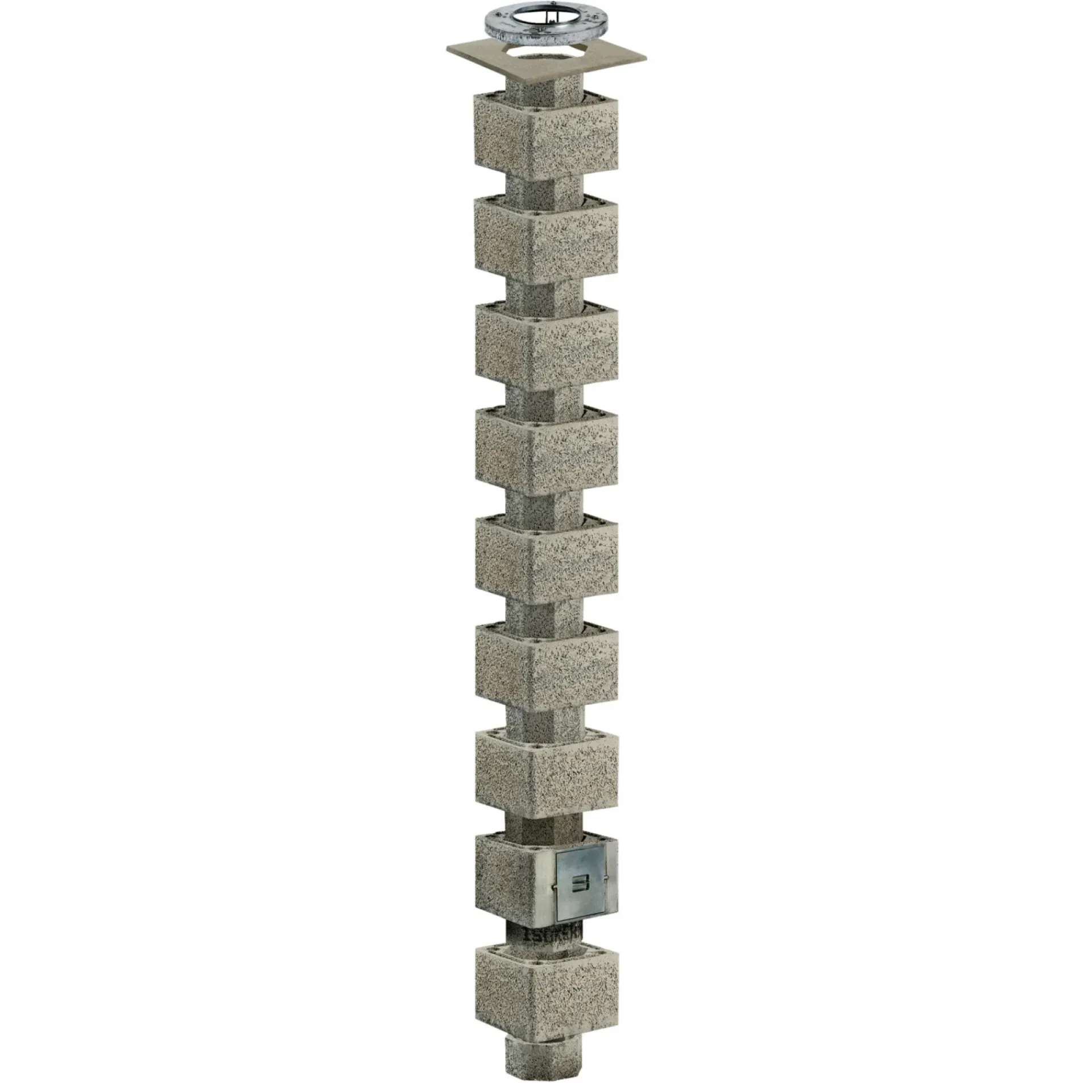 DOBBELTMODUL SKORSTEN 450 X 44 X 44 CM Ø160 MM|Schiedel Isokern Clearance