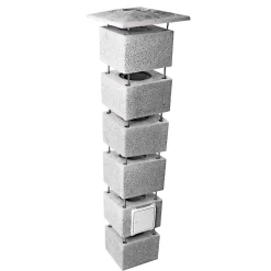 ENKELTMODUL SKORSTEN 450 X 36 X 36 CM Ø160 MM|Schiedel Isokern Best