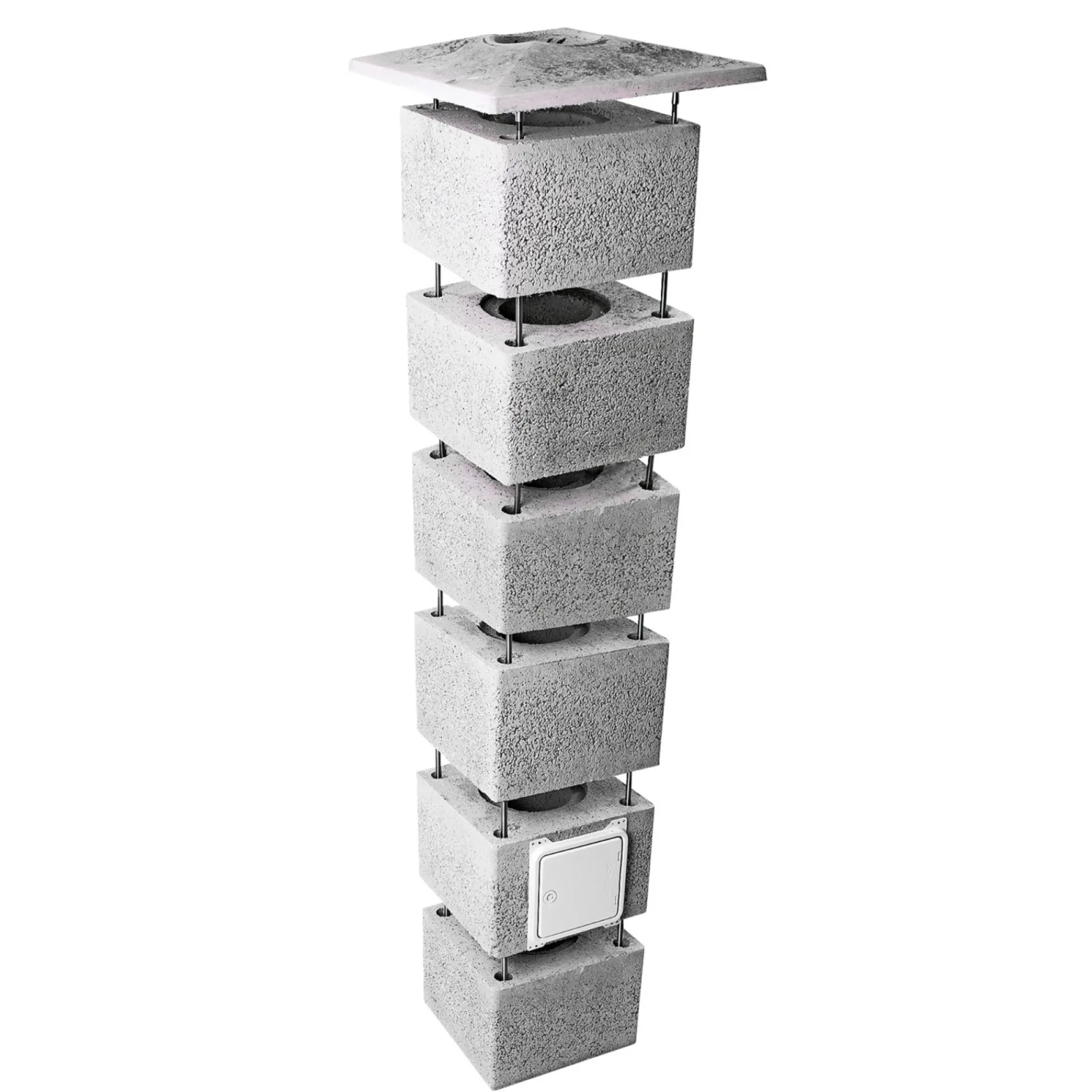 ENKELTMODUL SKORSTEN 450 X 36 X 36 CM Ø160 MM|Schiedel Isokern Best