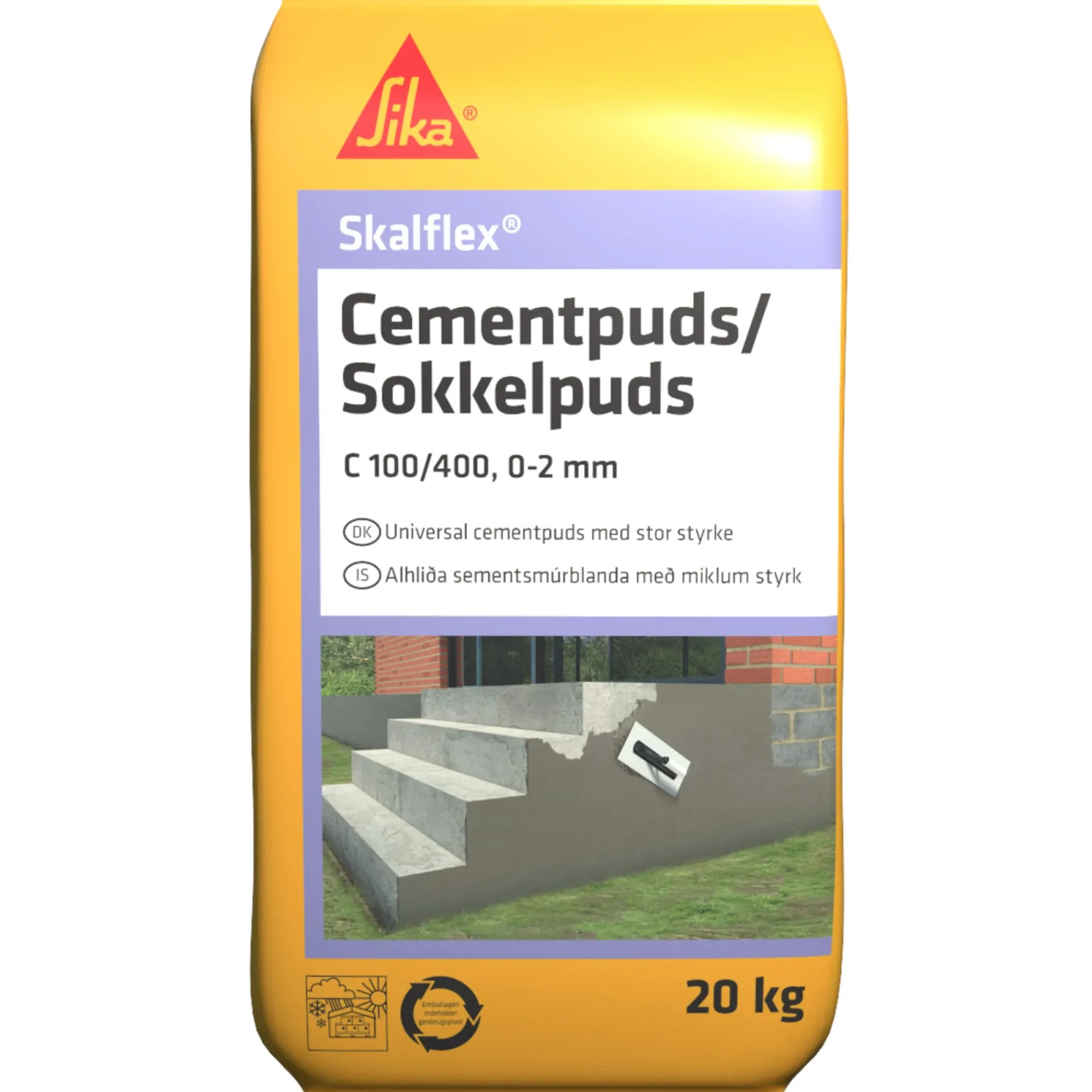 SKALFLEX CEMENTPUDS GRÅ 20 KG|Sika Discount