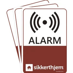 3-PAK ALARMMÆRKATER|SikkertHjem Discount