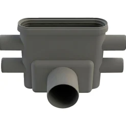 LINE 1413.0075 UDLØBSHUS 75 MM VANDRET|Unidrain Online