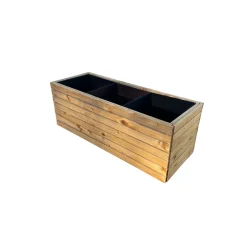 PLANTEKUMME TRYKIMPRÆGNERET TRÆ BRUNBEJDSET 36,5×36,5×35 CM|Upyard Hot