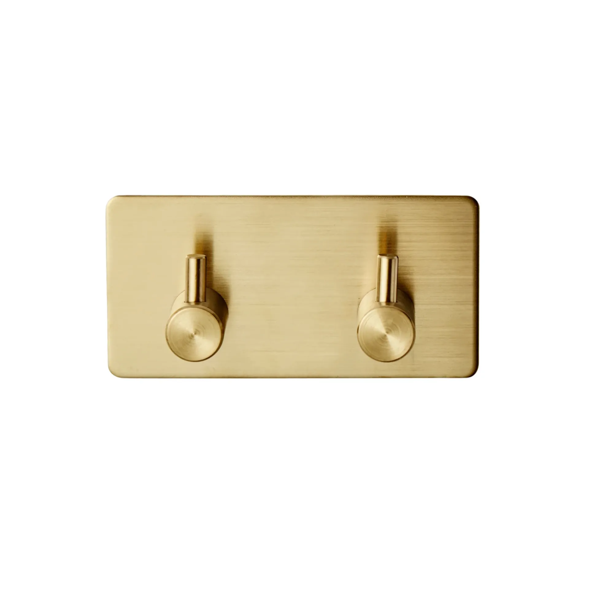 2 KROGE HÅNDKLÆDEKROG BØRSTET MESSING|VASSO Discount