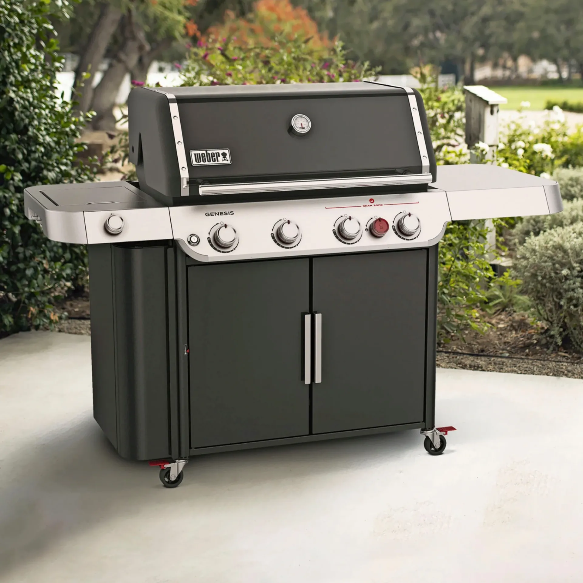 GENESIS E-435 GASGRILL SORT|Weber Sale