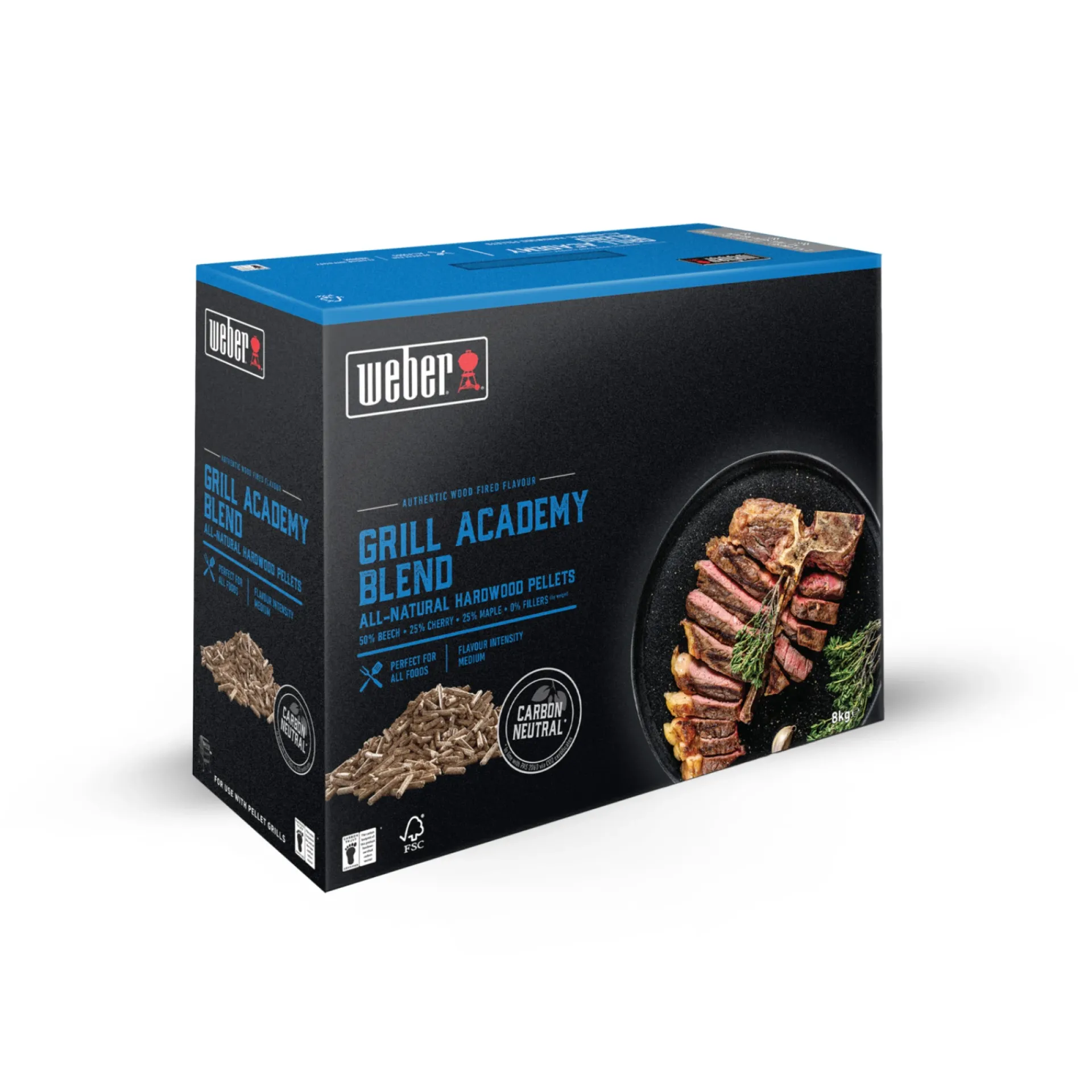 GRILL ACADEMY TRÆPILLER TIL GRILL 8 KG|Weber New